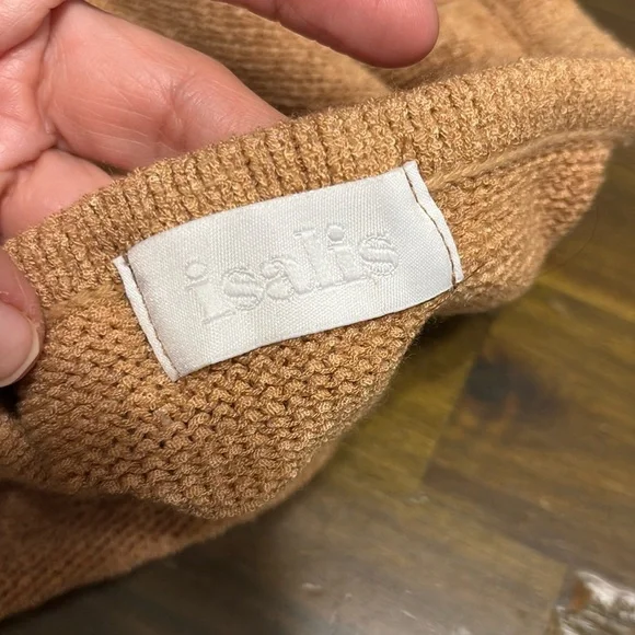 Isalis Halter Cut Out Mini Dress Knit Knot Sexy Beachy Open Sides M - Picture 4 of 6